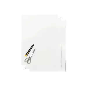 Blackbird Numerokilven tarra-arkki valkoinen 47x33cm (3kpl) - Tarra-arkit - 381-505110 - 1