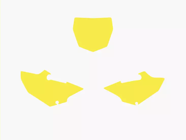 Blackbird numeropohjat keltainen YZ125/250 15 - Muut tarrat - 381-322440 - 1