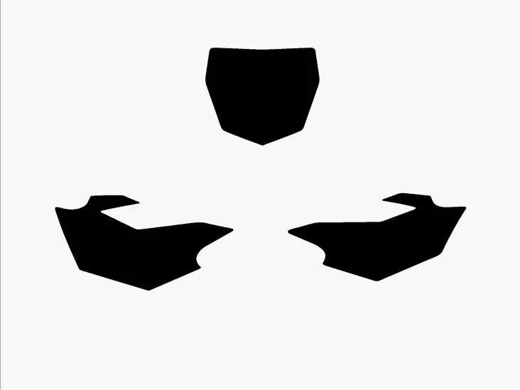 Blackbird numeropohjat musta YZF250/450 14-16 - Muut tarrat - 381-322320 - 1