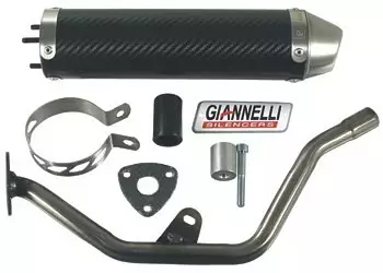 Gianelli Enduro 2T Äänenvaimentaja, Hiilikutu (E-hyv.) - Pakoputket 2-T - 308-0275-0 - 2