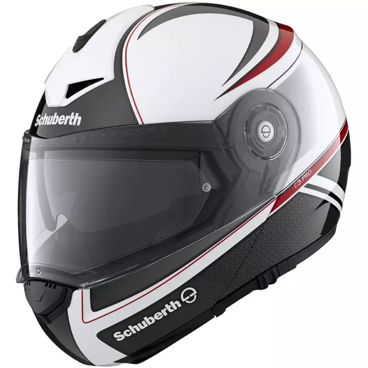 Schuberth kypärä, C3 PRO Classic Red XS 52/53 - Avattavat - 51-1504-0 - 1