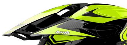 Airoh Commander peak Carbon yellow gloss - Varaosat - 571-9061 - 1