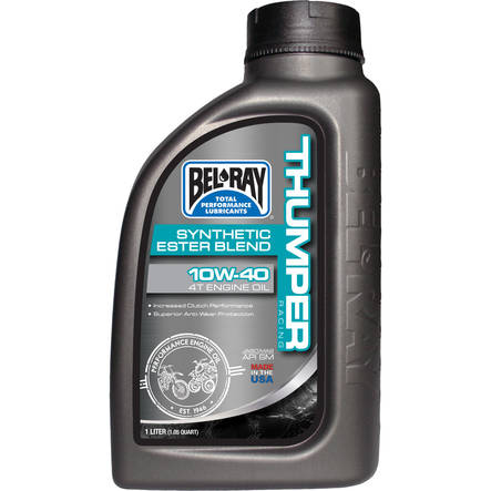 Bel-Ray Thumper Racing 10W-40 Synthetic Ester Blend 4T Engine Oil 1L - 4-T öljyt - 55-818-001 - 2