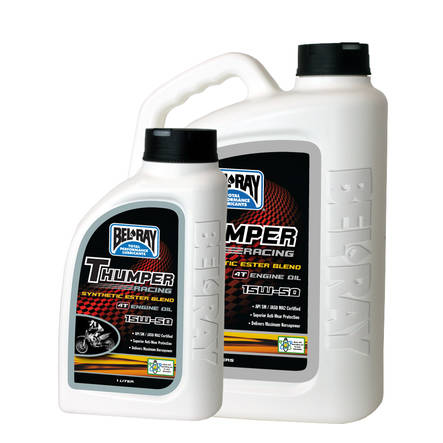 Bel-Ray Thumper Racing 10W-40 Synthetic Ester Blend 4T Engine Oil 1L - 4-T öljyt - 55-818-001 - 1