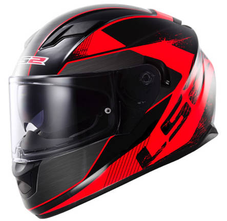 LS2 kypärä FF320 STREAM Stinger musta/punainen - Umpikypärät - 636-5017-1 - 1