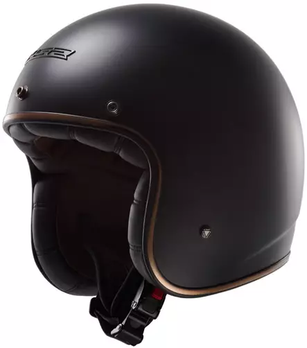 LS2 kypärä OF583 BOBBER mattamusta - Umpikypärät - 636-5034-1 - 1