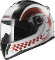 LS2 Kypärä FF392J CHRONO valk./pun. - Umpikypärät - 636-6047-1 - 1