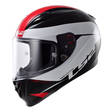 LS2 kypärä FF323 R COMET musta/valk/puna S - Umpikypärät - 636-5002-1 - 1