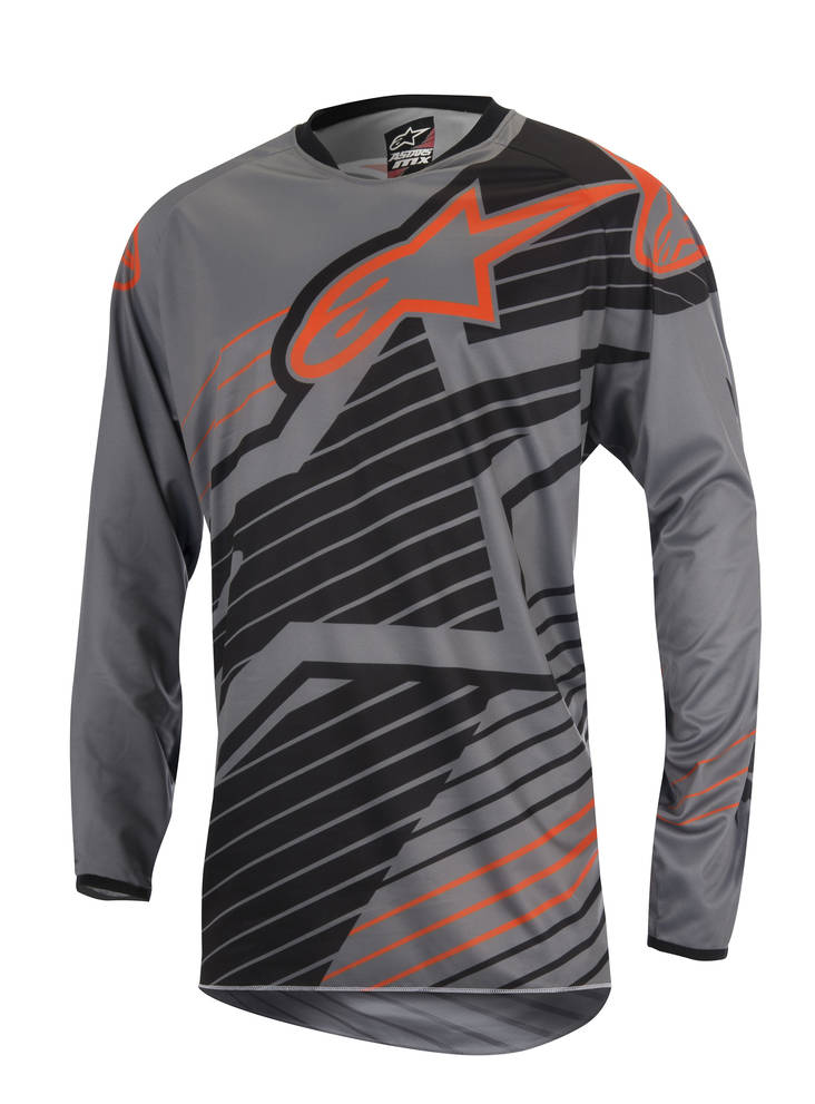 Alpinestars Paita Racer Braap, T.Harmaa/Musta/Oranssi - Paidat - 691-3761417-914-1 - 1