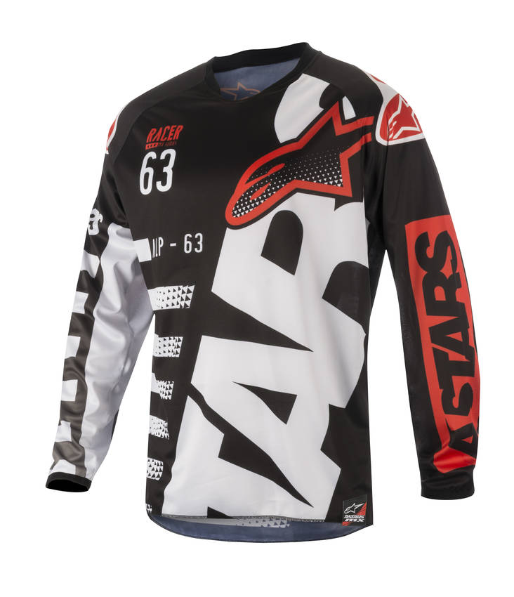 Alpinestars paita Racer Braap musta/valko/puna -S - Paidat - 691-3761418-123-1 - 1