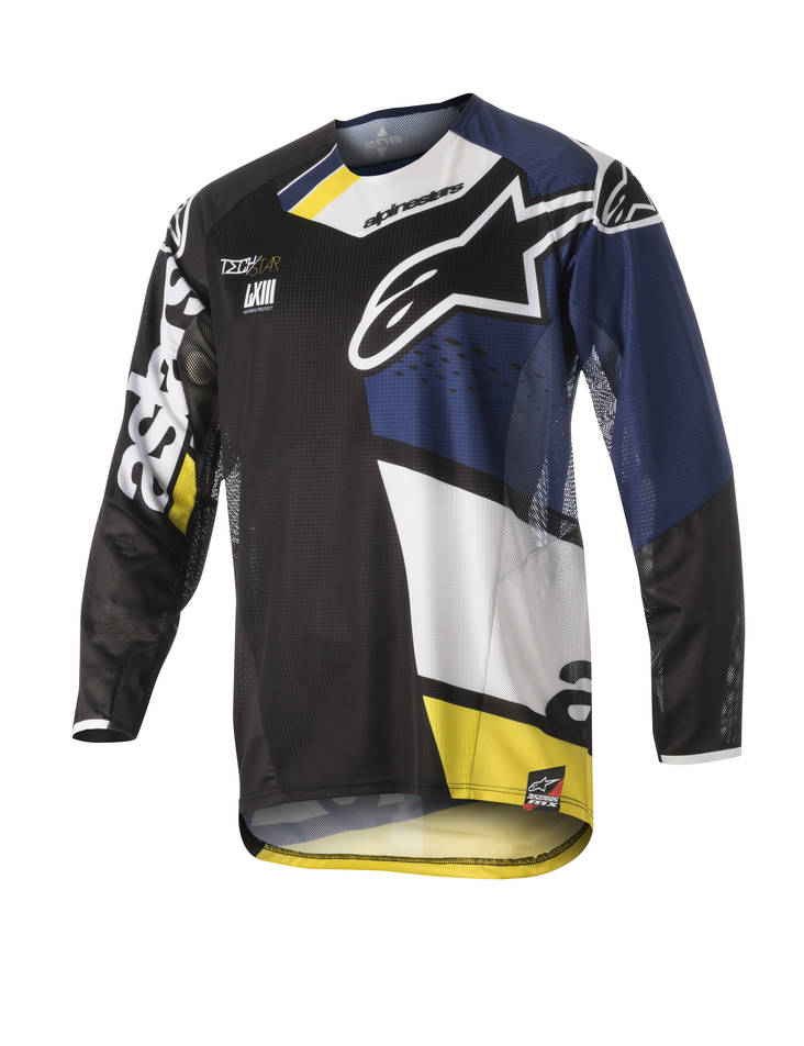Alpinestars paita Techstar Factory musta/sini/kelta -S - Paidat - 691-3761018-1725-1 - 1
