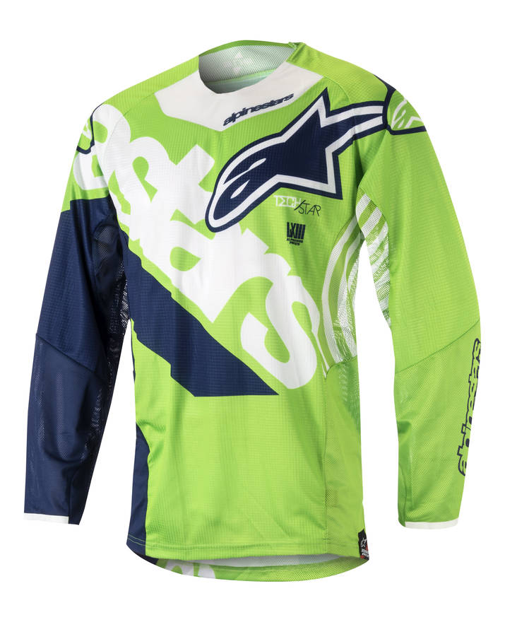 Alpinestars paita Techstar Venom fluo vihreä/sini/valko -S - Paidat - 691-3760018-629-1 - 1