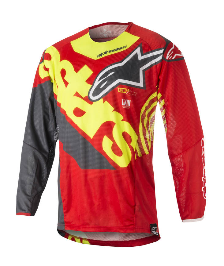 Alpinestars paita Techstar Venom puna/harmaa/kelta -S - Paidat - 691-3760018-353-1 - 1