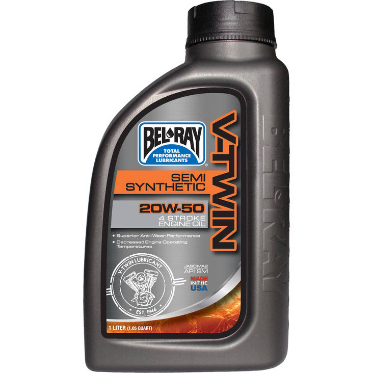 Bel-Ray V-Twin 20W-50 Semi-Synthetic Engine Oil 1L - 4-T öljyt - 55-901-001 - 1