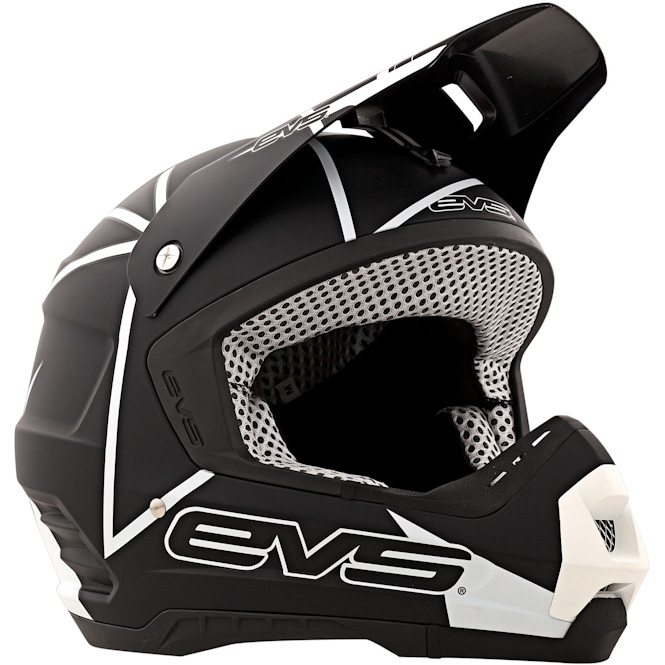 EVS kypärä Vortek T5 Neoan blocks (matta musta / valk.) S - Crossikypärät - 642-3104-1 - 1