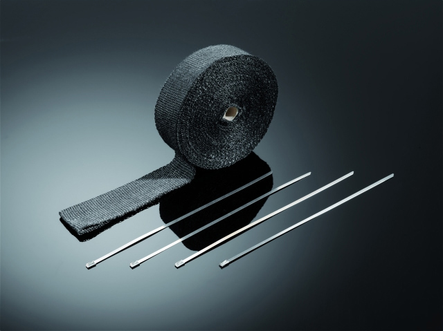 Highway Hawk exhaust wrap, black - Tarvikkeet ja varaosat - 561-65-101 - 1