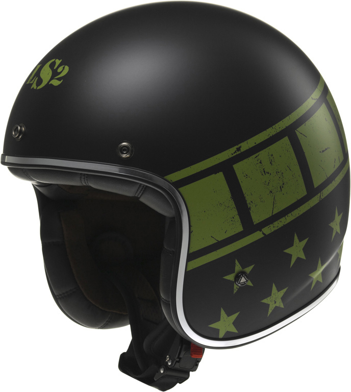 LS2 Kypärä OF583 BOBBER KURT mattamusta S - Umpikypärät - 636-6040-1 - 1