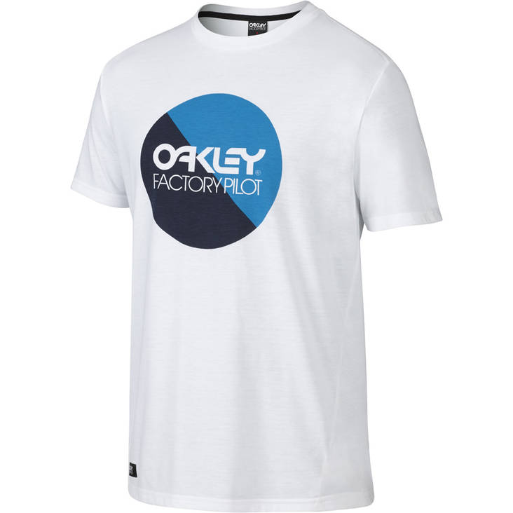 Oakley FP Circle Graphic T-paita valkoinen S - Paidat - 673-3016-1 - 2