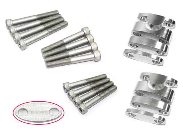 Ohjaustangon korotussarja 28,6mm tangolle - Ohjaustangot ja tarvikkeet - 38-0032-1 - 2