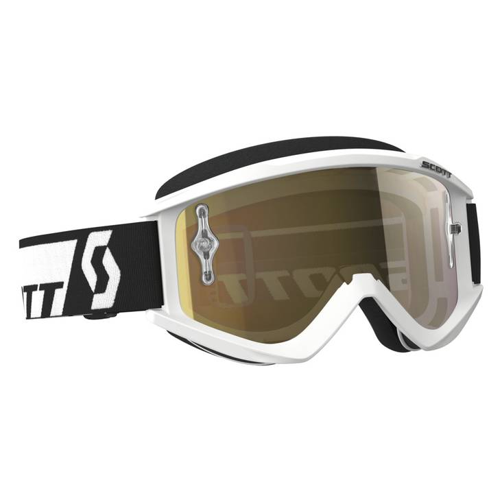 Scott Goggle Recoil Xi white gold chrome works - Hanskat - 620-0408-11 - 1