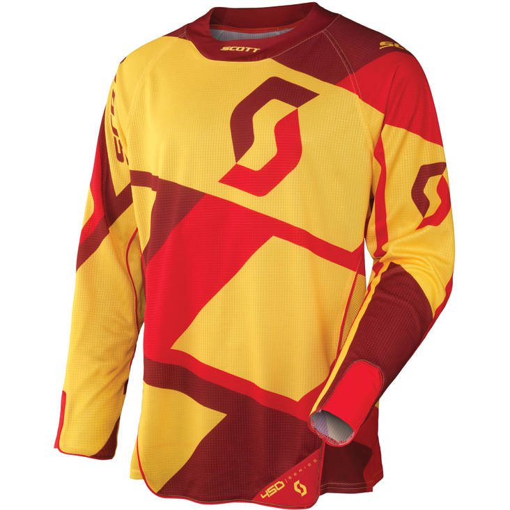 Scott ajopaita 450 Cubic keltainen/punainen - Paidat - 621-4103-1 - 1