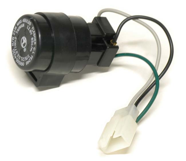 Vilkkurelee, Elektroninen, 2- & 3-napainen, 12V (Max 4 x 21W) - Releet ja kondensaattorit - 307-3131 - 1