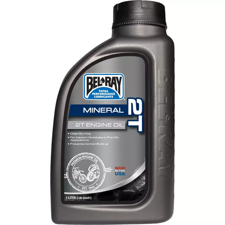 Bel-Ray 2T Mineral Engine Oil 1L - 2-T öljyt - 55-820-001 - 1