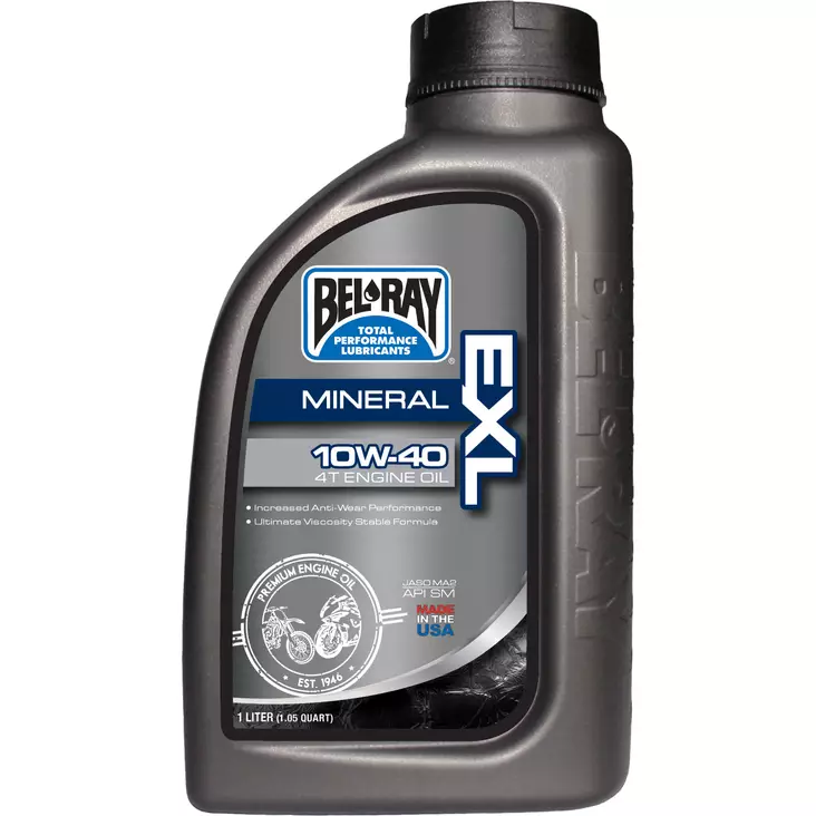 Bel-Ray EXL 10W-40 Mineral 4T Engine Oil 1L - 4-T öljyt - 55-805-001 - 1