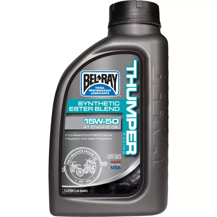 Bel-Ray Thumper Racing 15W-50 Synthetic Ester Blend 4T Engine Oil 1L - 4-T öljyt - 55-825-001 - 1