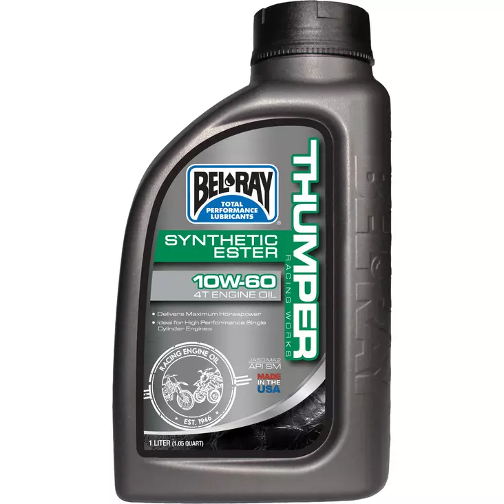 Bel-Ray Thumper® Racing Works 10W-60 Synthetic Ester 4T Engine Oil 1L - 4-T öljyt - 55-927-001 - 1
