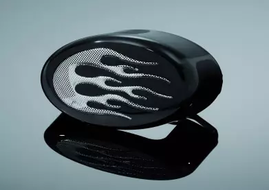 Highway Hawk horn cover flameS black - Äänitorvet - 561-69-1371 - 1