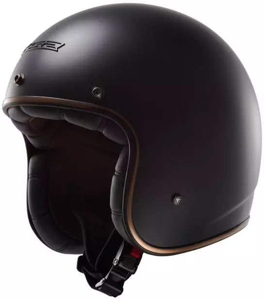 LS2 kypärä OF583 BOBBER mattamusta - Umpikypärät - 636-5034-1 - 1