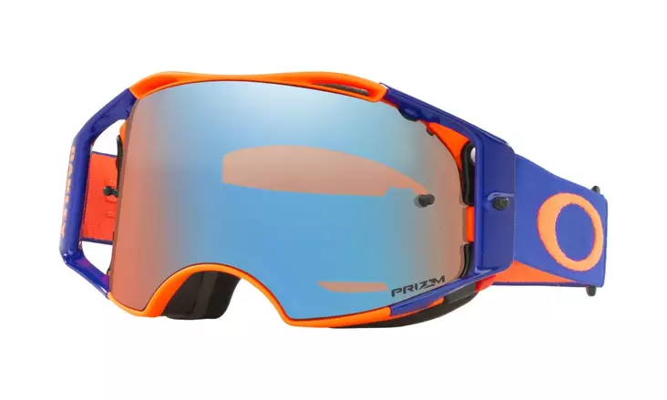 Oakley Goggles Airbrake MX Orange Blue w/PrizmSapphire - Hanskat - 670-7046-61 - 2