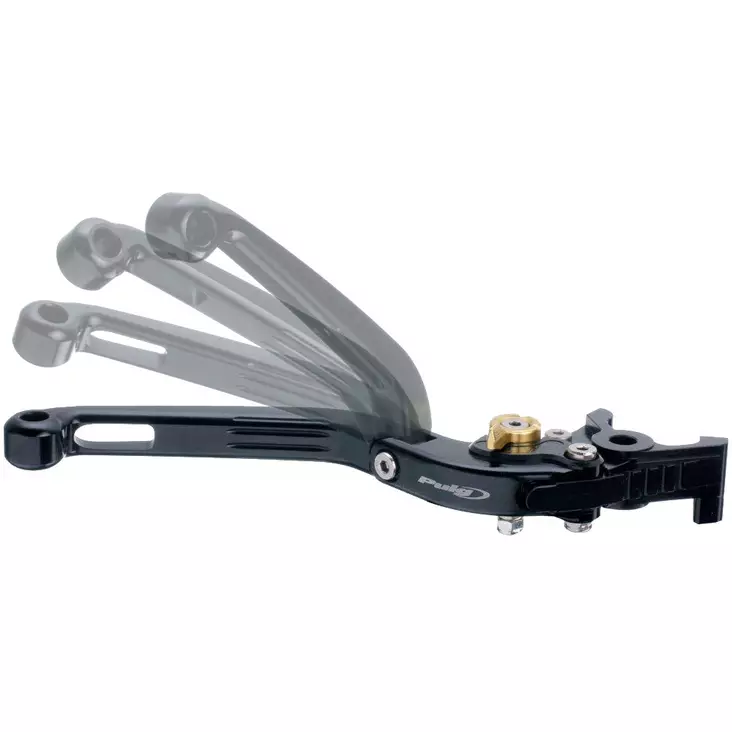 Puig Foldable Brake Lever 16'C/Black Selector C/Gold - Vivut ja kahvat - 331-5441 - 1