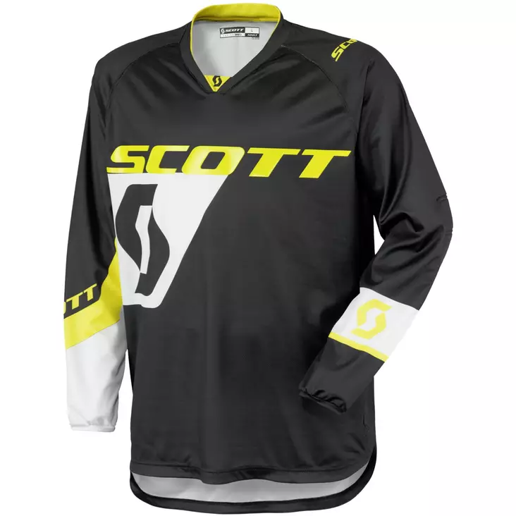 Scott Ajopaita 350 Dirt musta/keltainen S - Paidat - 621-6001-1 - 1