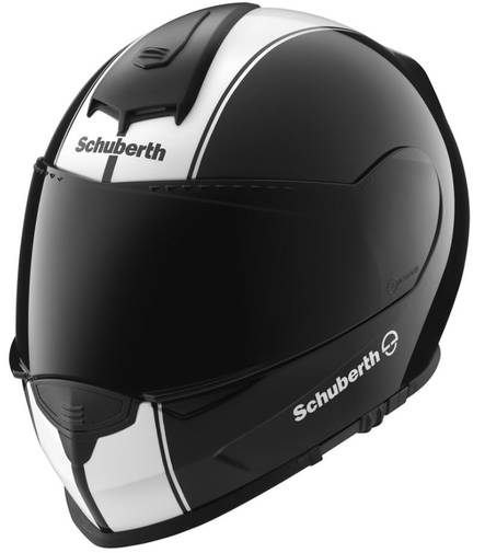 Hjälm Schuberth S2 Lines svart/vit S 54-55cm - Avattavat - 51-705-32 - 1