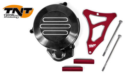 TNT Magneeton- & Ratassuoja, Musta/Punainen, Derbi Senda - Tuning osat - 306-4100-2 - 1