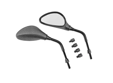 TNT Peili, MAC 3, Matta Carbon-kuvio, Pari, M8 oikea (M8 vas./M10 oik./M10 vas.) - Peilit - 306-4923-12 - 1