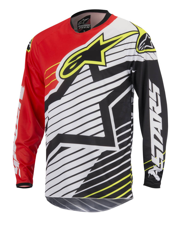 Alpinestars ajopaita Racer Braap pun./valk./musta M - Paidat - 691-3761417-321-2 - 1
