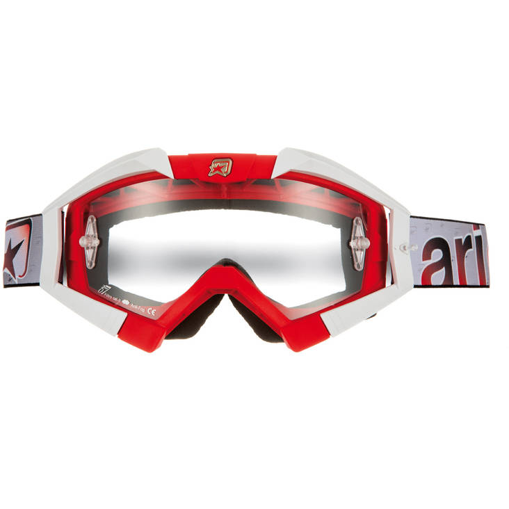 Ariete Riding Crows Basic, Punainen/Valkoinen - Hanskat - 69-011-02 - 1