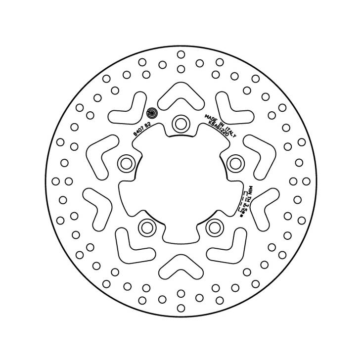 Brembo Serie Oro jarrulevy - Jarrulevyt - 232-68B407B2 - 1