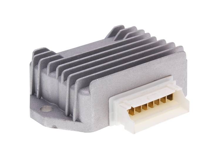 Jännitteensäädin, 1-riv. 8-liit., Piaggio- / Gilera- / Aprilia-skootterit (Piag) - Jännitteensäätimet - 303-0102 - 1