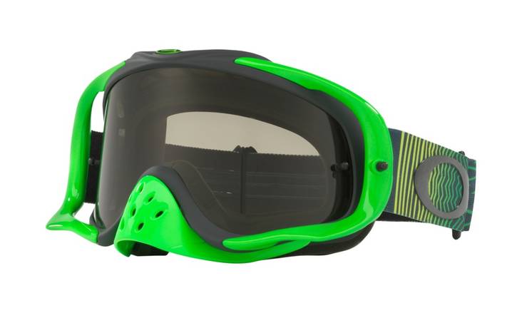 Oakley Goggles Crowbar MX Shockwave GreenYel w/DarkGrey - Hanskat - 670-7025-52 - 2