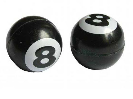 Oxford venttilinhattupari - 8 Ball Valve Caps Musta - Vannetarvikkkeet - 34-10-0892 - 1