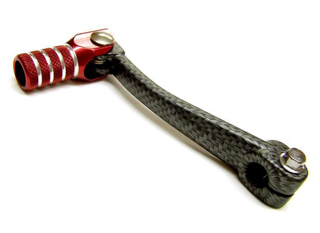 Tec-X Vaihdepoljin, Carbon-kuvio/Punainen, Minarelli AM6 - Polkimet ja jalkatapit - 306-4021-2 - 1