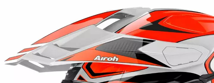 Airoh Commander peak Carbon orange gloss - Varaosat - 571-9062 - 1