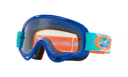 Oakley Goggles XS O-Frame MX Treadburn Org Blue w/Clear - Hanskat - 670-7030-13 - 2