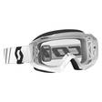 Scott Goggle Hustle MX white/black clear works - Hanskat - 620-0403-13 - 1