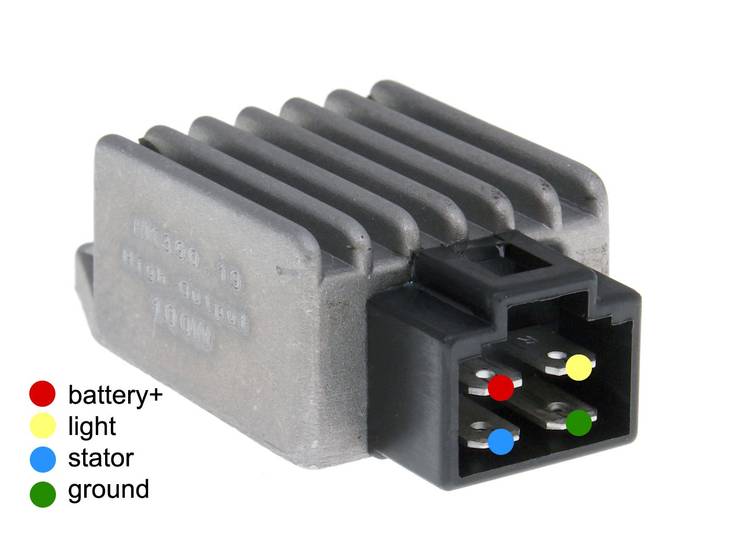 Naraku Jännitteensäädin, 2-riv. 4-liit, AC/DC (High-Output 100W) - Jännitteensäätimet - 303-0253 - 1