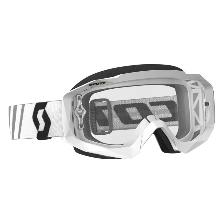 Scott Goggle Hustle MX white/black clear works - Hanskat - 620-0403-13 - 1